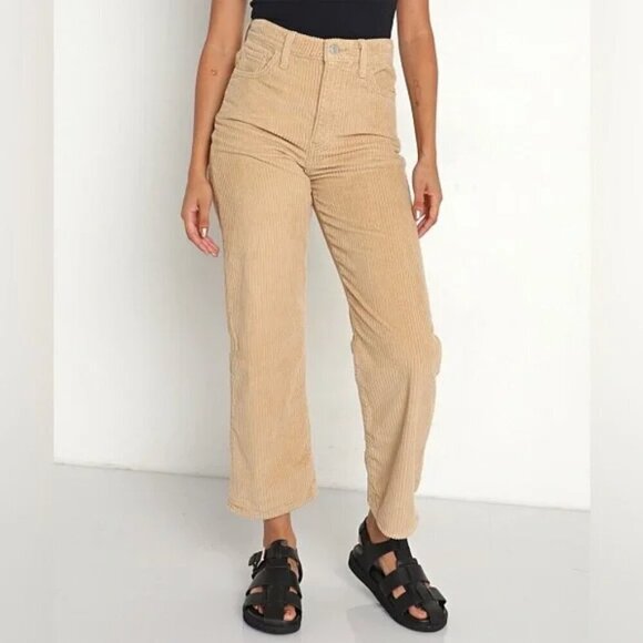 Levi's Ribcage Straight Ankle Cord-Granola- High Waisted Neutral Cords- Size 29 - Picture 3 of 16